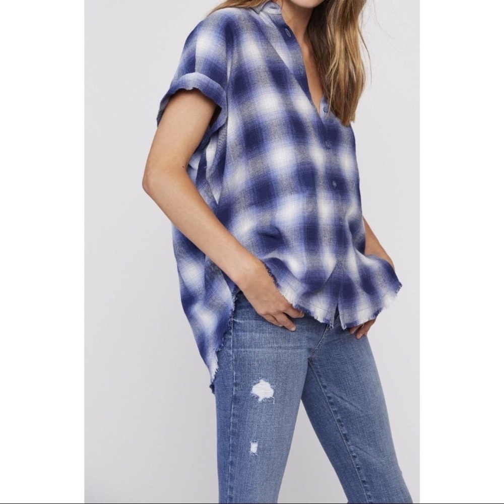 Pistola Polly Flannel Short Sleeve Top